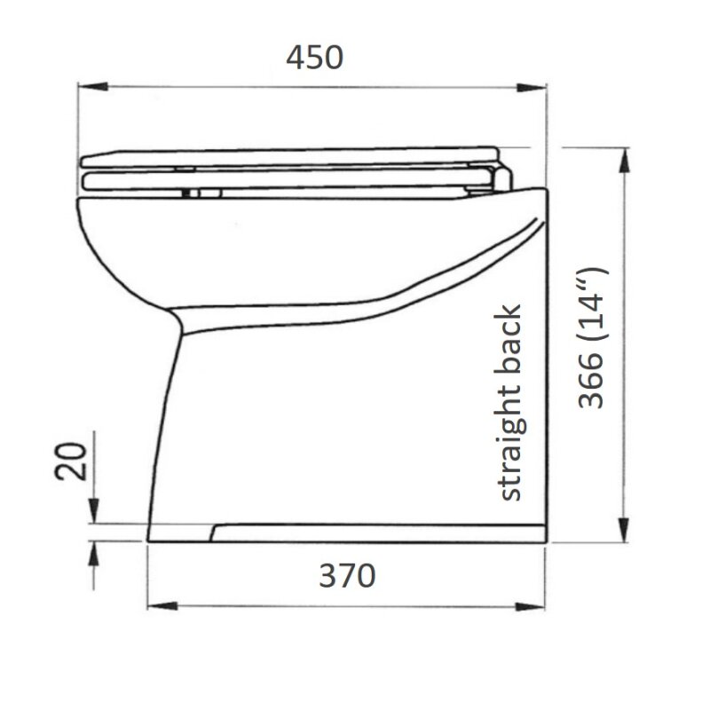 Купить Jabsco 58280-3012 Deluxe Flush WC с морской водой, 14 дюймов с вертикальной спинкой, мягкое закрывание, 12В 7ft.ru в интернет магазине Семь Футов