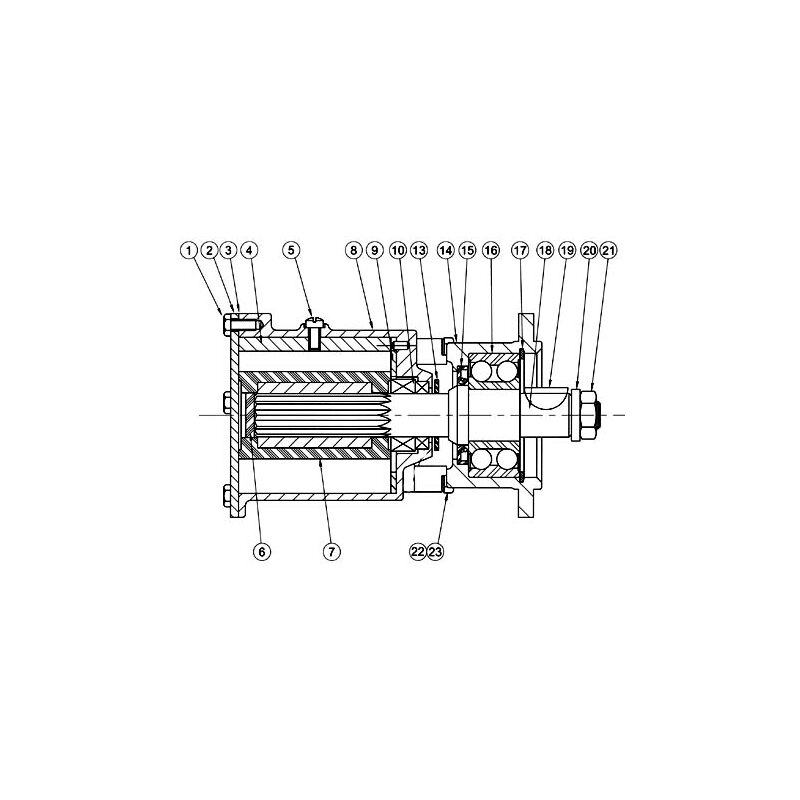 Купить Jabsco 22040-0501 Бронзовый крыльчатый насос, фланцевого типа, размер 270, квадратные фланцевые соединения с внутренним диаметром 57 мм, 1/1, NEO 7ft.ru в интернет магазине Семь Футов