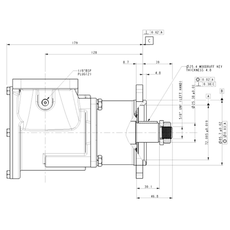 Купить Jabsco 22040-0701S Бронзовый импеллерный насос, фланцевого типа, размер 270, квадратные фланцевые соединения с внутренним диаметром 57 мм, 1/1, NEO 7ft.ru в интернет магазине Семь Футов