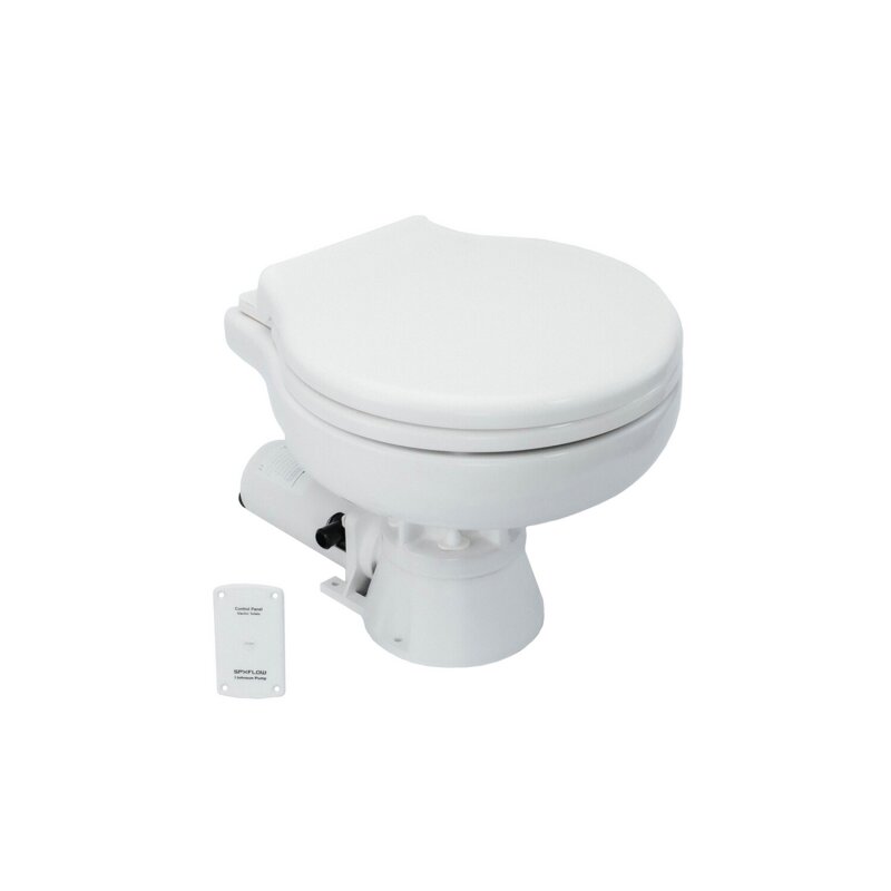 Купить Johnson Pump 80-47626-01 AquaT Standard Electric Toilet - Super Compact, 12V 7ft.ru в интернет магазине Семь Футов
