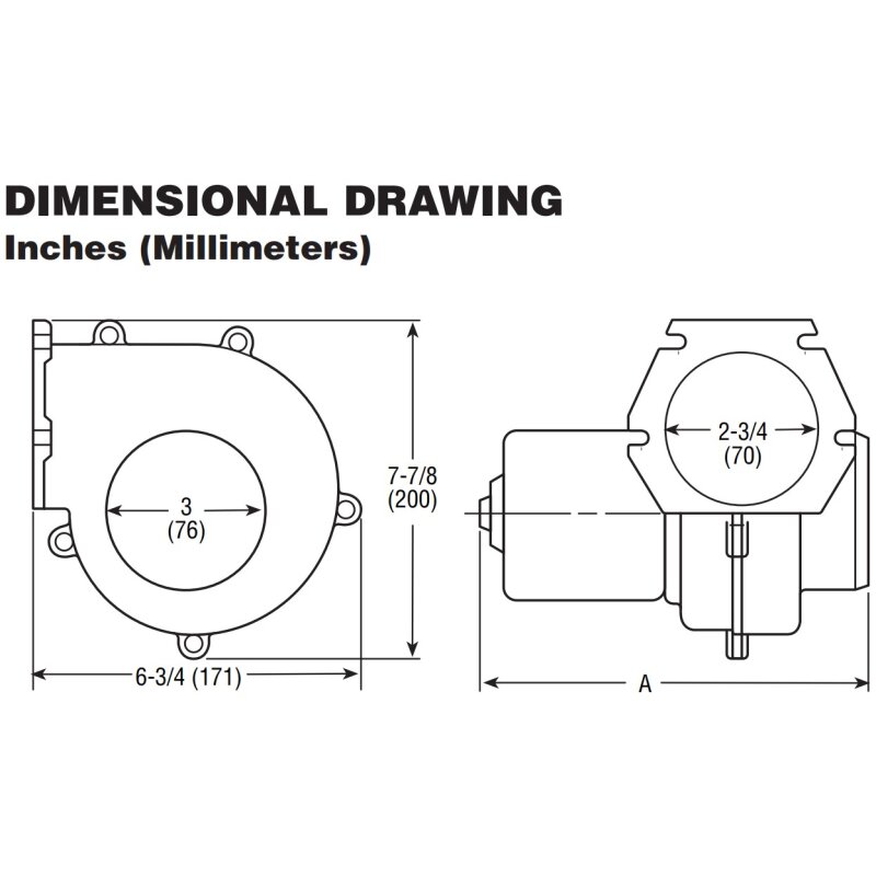Купить Jabsco 34739-0010 Вентилятор для фланцевого монтажа с подключением шланга 75 мм, 4.2 м³/мин (150 CFM), 12V 7ft.ru в интернет магазине Семь Футов