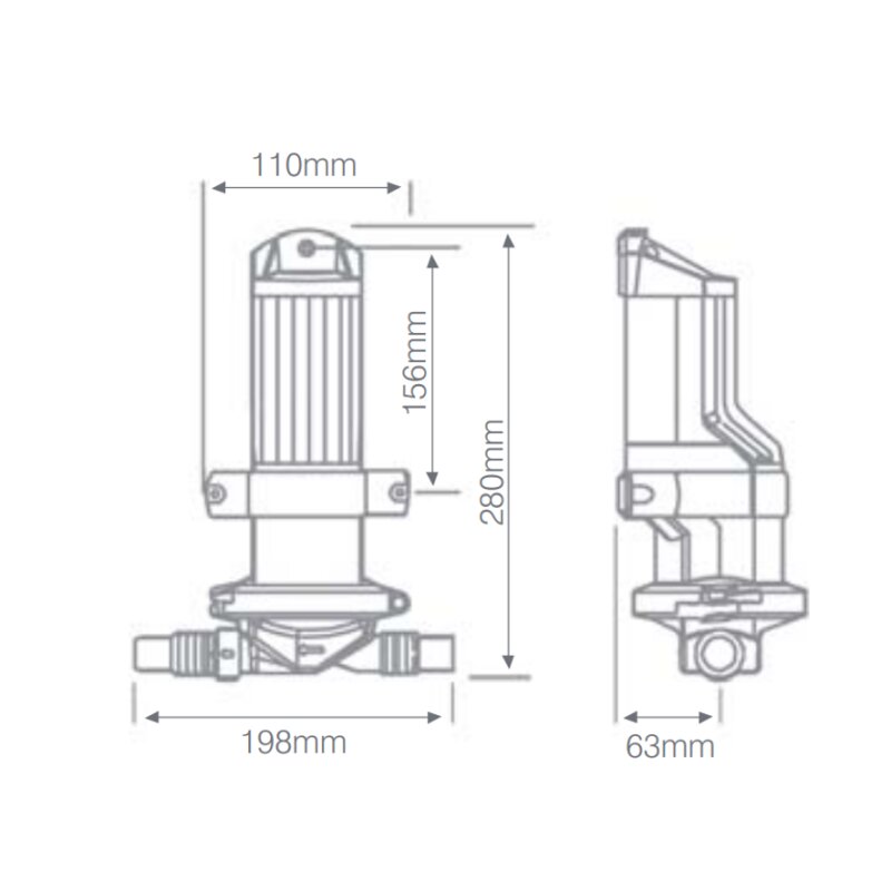 Купить Whale SG8484 Gulley IC gray water kit with 1-way inlet 24V 19l/min 7ft.ru в интернет магазине Семь Футов