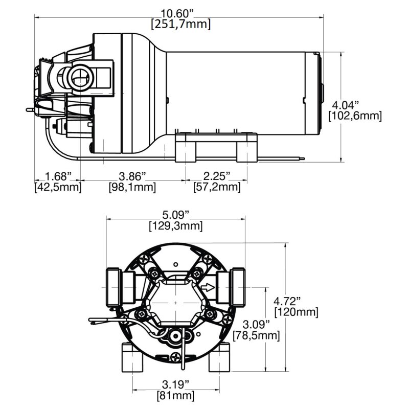 Купить Flojet R8400344A VersiJet 4.0 Насос для повышения давления воды, 15,1 л/мин, 4,8 бар, S/E, 24В 7ft.ru в интернет магазине Семь Футов