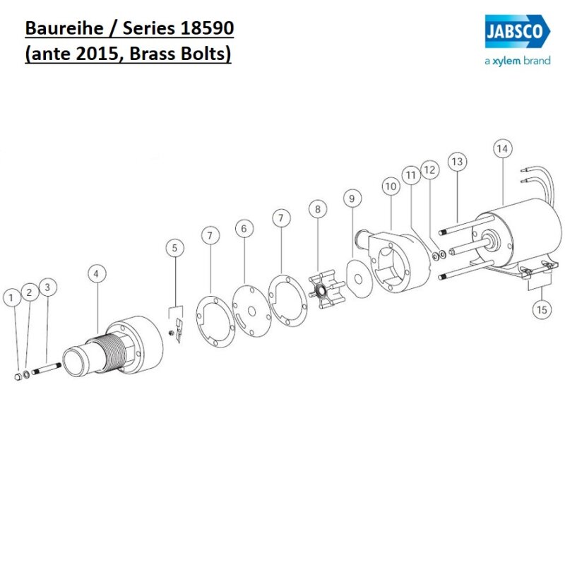 Купить Jabsco 17288-1000 Bolt Kit (stainless) 7ft.ru в интернет магазине Семь Футов