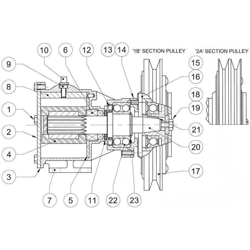 Купить Jabsco 50200-2211 Бронзовый крыльчатый насос, на лапах, размер 200, муфта 12В, шкив 1B, 1-1/2" BSP, NEO 7ft.ru в интернет магазине Семь Футов
