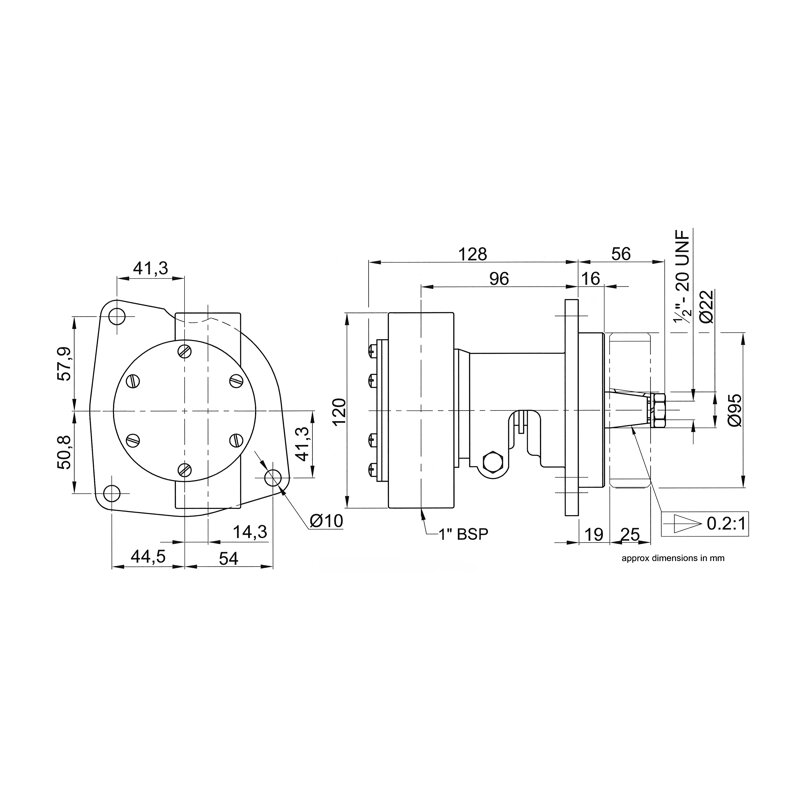 Купить Jabsco 21140-2401 Бронзовый насос, фланцевого монтажа, BG 080, 25 мм (1") BSP резьбовые порты, NEO 7ft.ru в интернет магазине Семь Футов