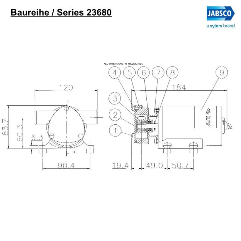 Купить Jabsco SK224 Комплект для обслуживания 7ft.ru в интернет магазине Семь Футов
