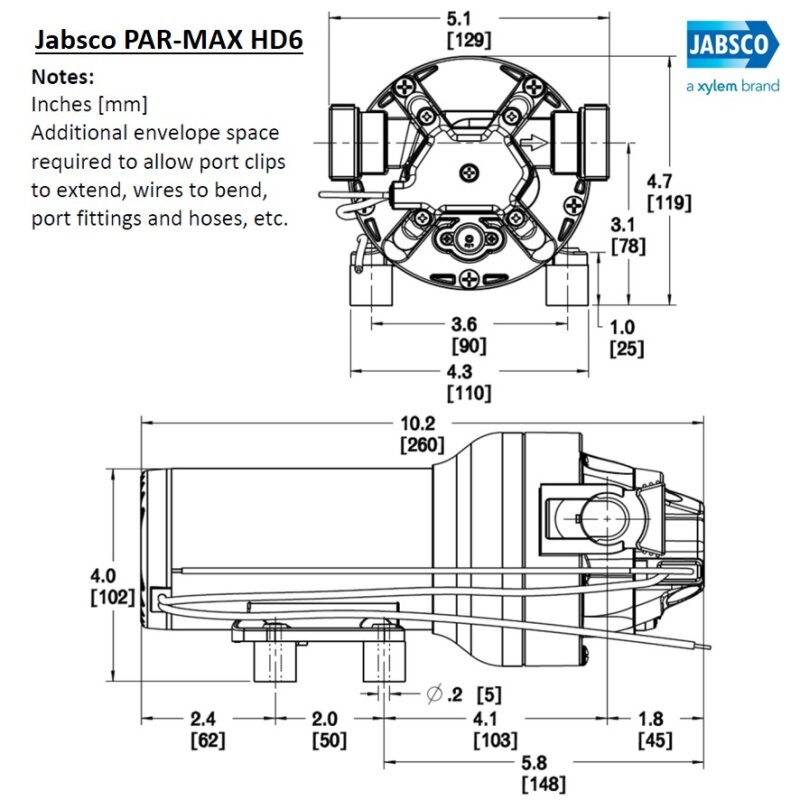 Купить Jabsco P602J-219N-3A HotShot 6.0 Помпа для промывки 22,7 л/мин, 4,8 бар, S/E, 24В 7ft.ru в интернет магазине Семь Футов