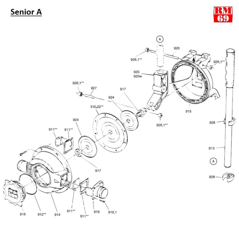 Купить RM69 RM914 Крышка насоса для трюмного насоса Senior & Electric Bilge/Waste Pump, черный 7ft.ru в интернет магазине Семь Футов
