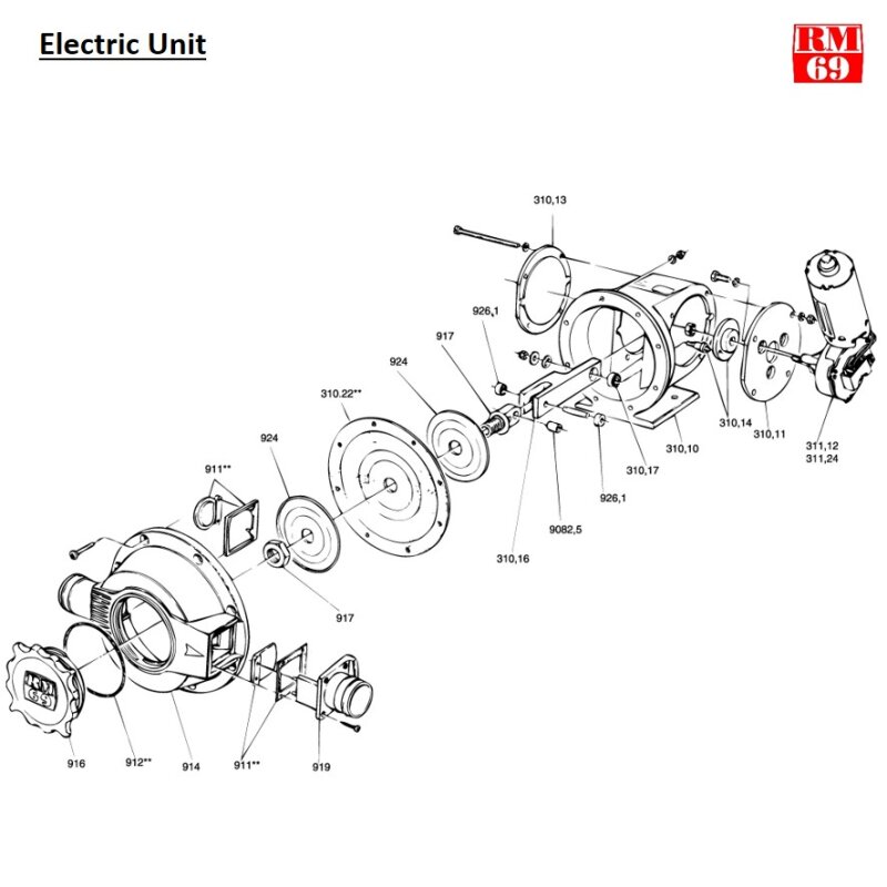 Купить RM69 RM917 Диафрагма-Болт и гайка для трюмного насоса Senior & Electric Bilge/Waste Pump 7ft.ru в интернет магазине Семь Футов