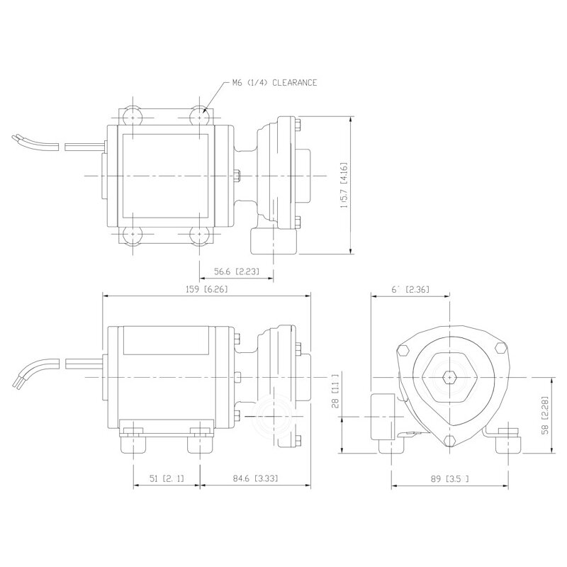 Купить Jabsco 50850-2124 Cyclone Hybrid центробежный насос, 50 л/мин, 3/4" BSP, 24В 7ft.ru в интернет магазине Семь Футов