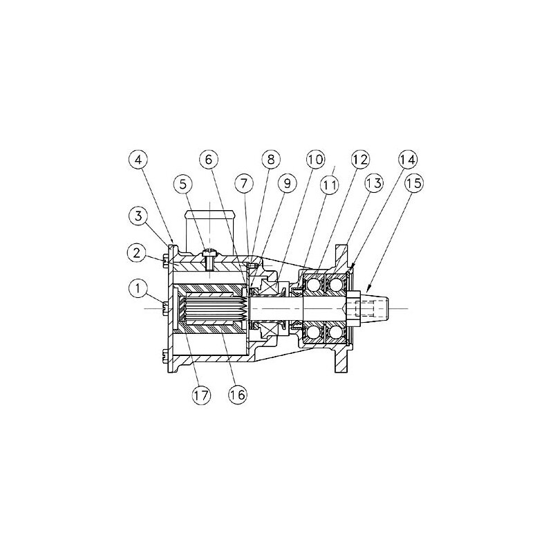 Купить Jabsco 29600-1201 Bronze Pump, flang-mounted, size 080, 32mm (1-1/4") hose ports, 1/1, NEO 7ft.ru в интернет магазине Семь Футов