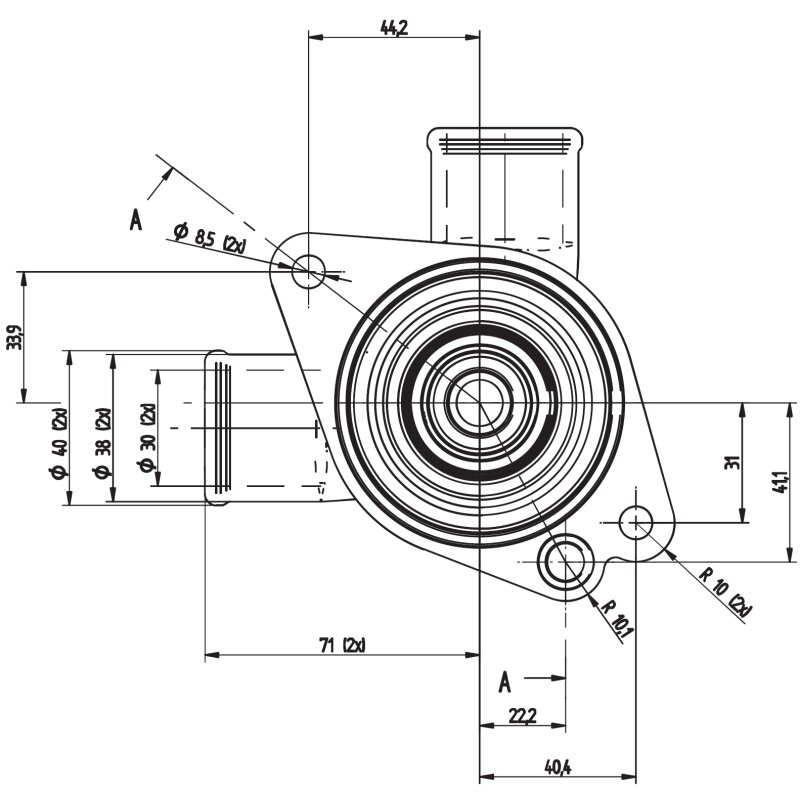 Купить Johnson Pump 10-24515-11 Bronze Impeller Pump F6B-9 flange-mounted, 38mm hose ports, MC97 7ft.ru в интернет магазине Семь Футов