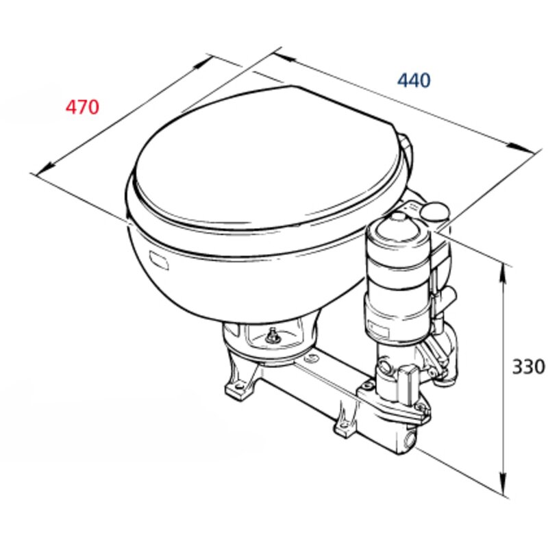 Купить RM69 RM109 Электрический туалет, большая чаша, комплект деревянного сиденья (белый), 12В 7ft.ru в интернет магазине Семь Футов