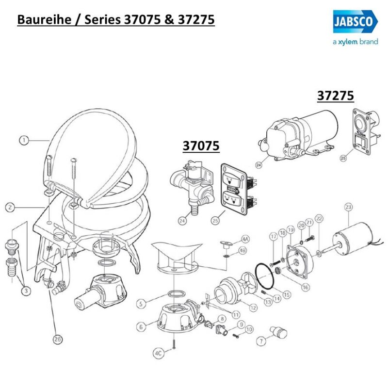 Купить Jabsco 37014-0000 Корпус измельчителя 7ft.ru в интернет магазине Семь Футов