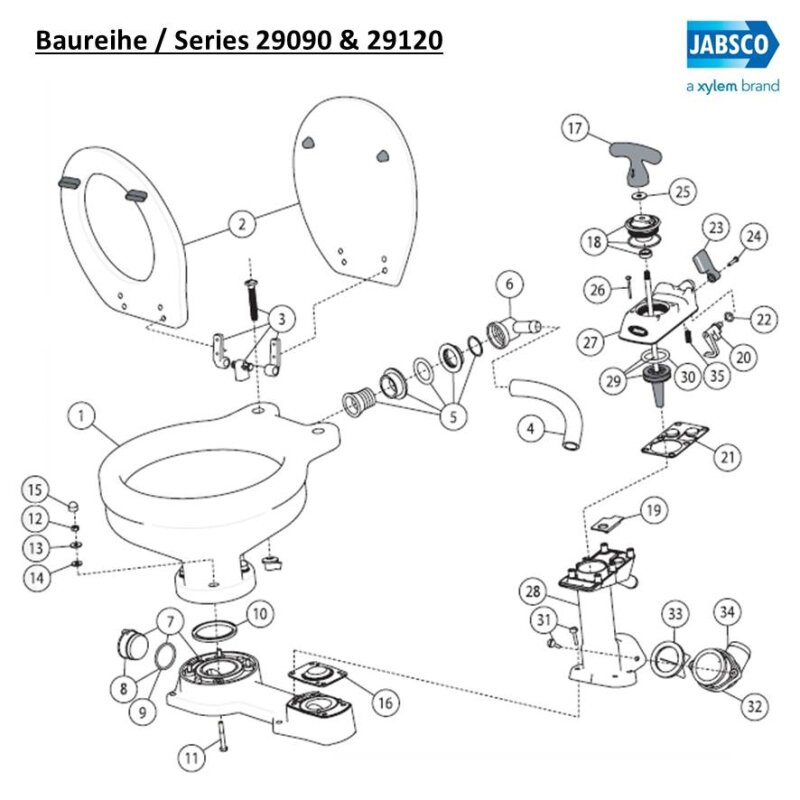 Купить Jabsco 29044-0000 Узел корпуса уплотнения (до 1997 года) 7ft.ru в интернет магазине Семь Футов