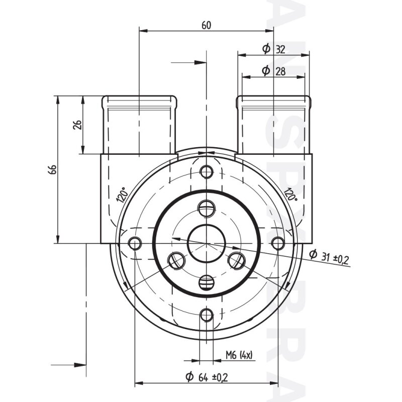 Купить Johnson Pump 10-24637-11 Bronze Impeller Pump F7B-9, фланцевое крепление, 32 мм (1-1/4") порты для шланга, 1/1, MC97 7ft.ru в интернет магазине Семь Футов
