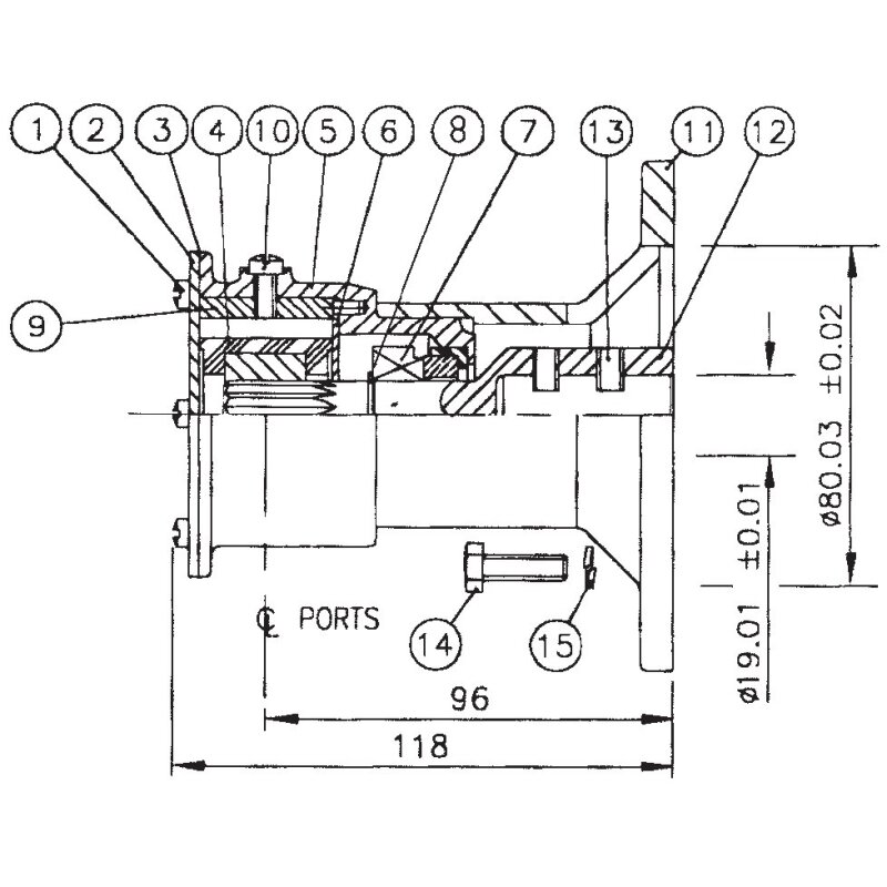 Купить Jabsco 22860-2001 Бронзовый импеллерный насос, головка насоса с фланцевым адаптером, размер 040, 3/4" BSP, 1/1, NEO 7ft.ru в интернет магазине Семь Футов