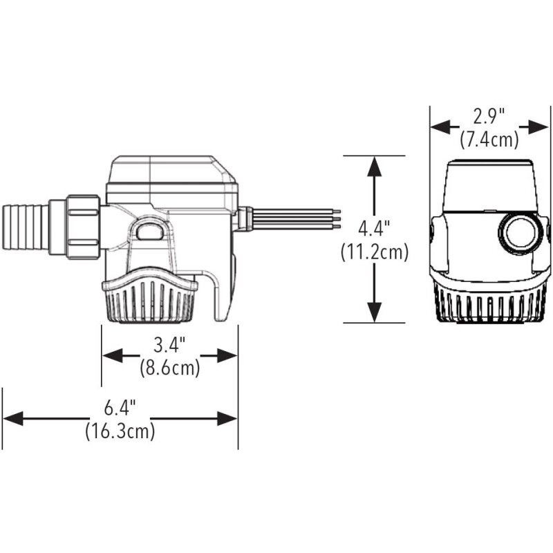 Купить Rule RM500B-24 - Rule-Mate 500 GPH Bilge Pump 24V 7ft.ru в интернет магазине Семь Футов