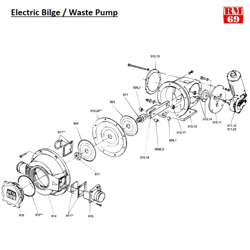 Купить RM69 RM924 Мембранный диск для трюмного насоса Senior & Electric Bilge/Waste Pump 7ft.ru в интернет магазине Семь Футов