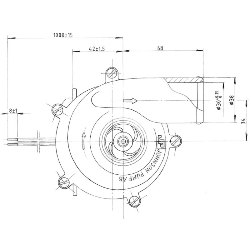 Купить Johnson Pump 10-24190-1 Циркуляционный насос CO90P5-1, DIA 38 мм, 12 В 7ft.ru в интернет магазине Семь Футов