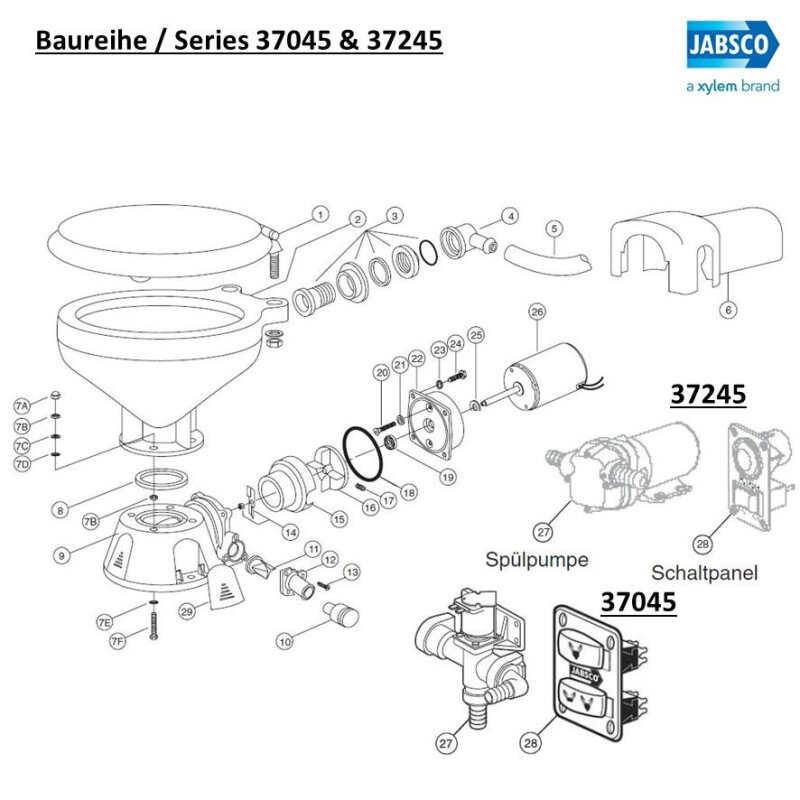 Купить Jabsco 37014-0000 Корпус измельчителя 7ft.ru в интернет магазине Семь Футов