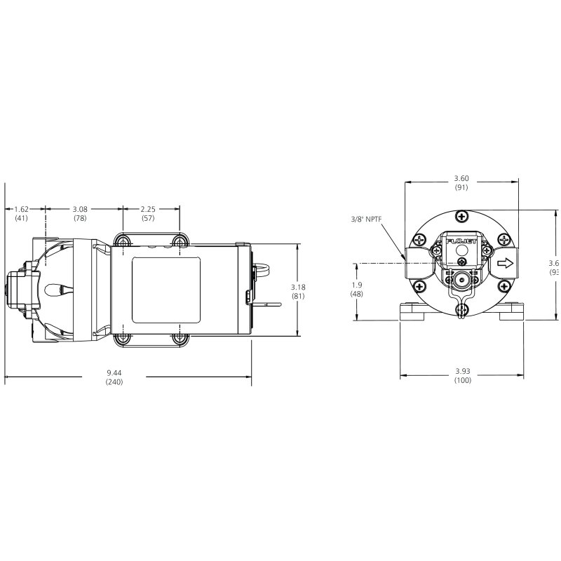 Купить Flojet R3711343A Triplex High Pressure Diaphragm Pump, 5,5 LPM, 6,9 bar, S/E, 24V 7ft.ru в интернет магазине Семь Футов