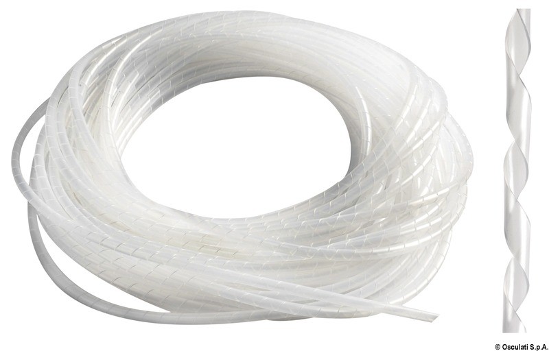 Купить Спиральный кабельный рукав из белого полиэтилена 7 - 40 мм 25 м, Osculati 14.140.02 7ft.ru в интернет магазине Семь Футов