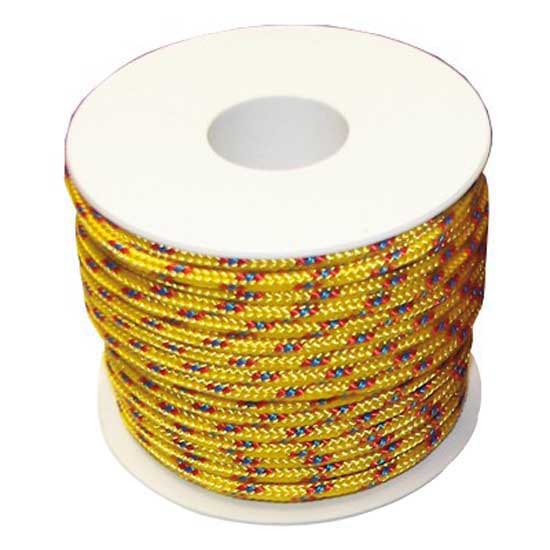 Cavalieri 0801304G 80130 10 m Плетеная накидка из полиэстера с высокой прочностью Золотистый Yellow 4 mm 