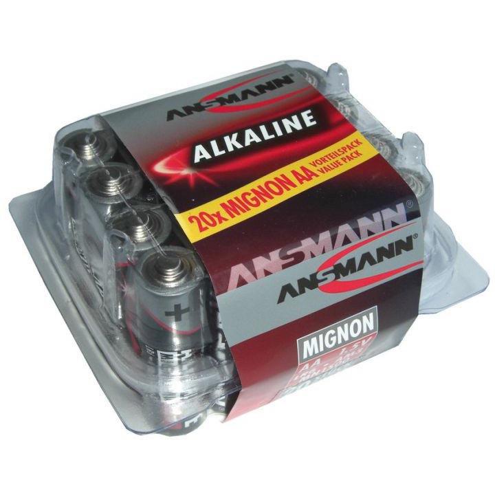 Ansmann 5015548 AA LR06 1.5V 20 Units Черный  Silver