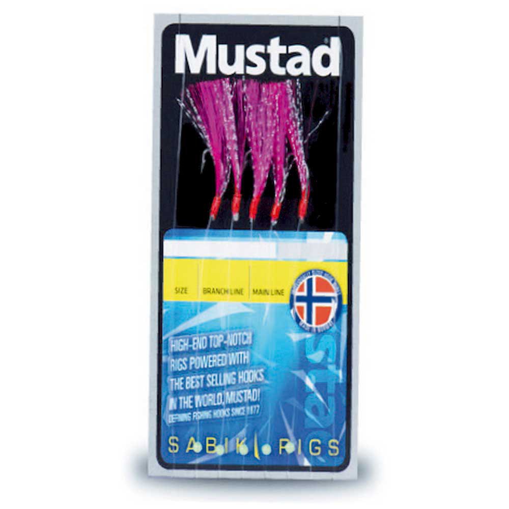 Mustad CL-RIG16-4-10 Flasher 5 Hooks Розовый  Fluo Pink 4 