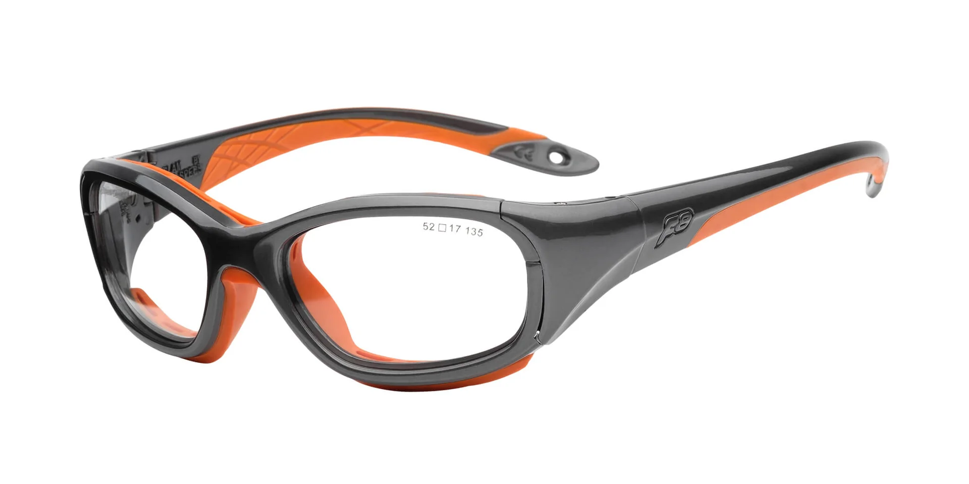 Купить Спортивные очки с диоптриями Rec Specs / Slam / Shiny Grey / Orange / для подростков старше 10 лет, slam sgor5217135csf 7ft.ru в интернет магазине Семь Футов