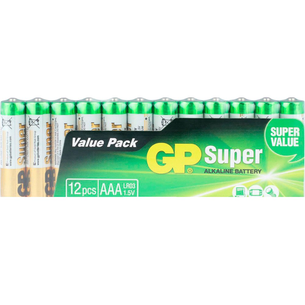 Gp batteries 03024AS12 Супер щелочной 1.5V AAA Micro LR03 Аккумуляторы Белая