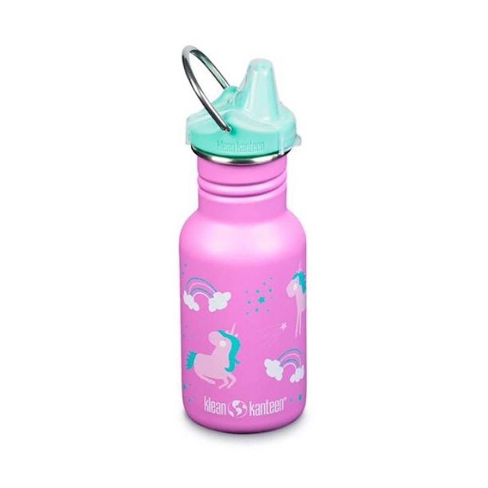 Klean kanteen 1008856 Kid Classic Бутылка из нержавеющей стали 355ml Сиппи крышка Розовый Unicorns