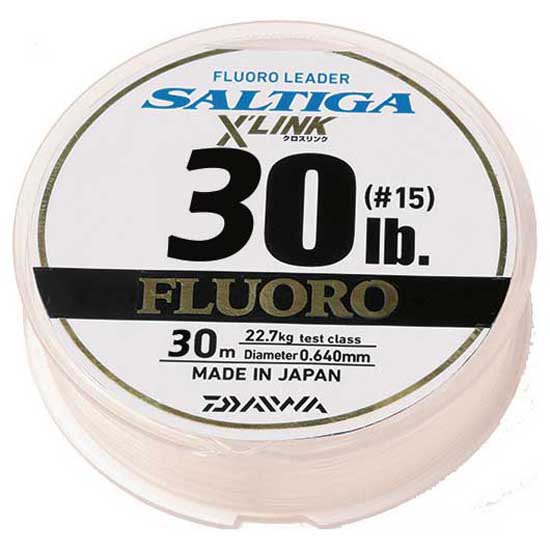 Daiwa 12956578 Saltiga X´ Link 30 m Фторуглерод Бесцветный Clear 0.78 mm 