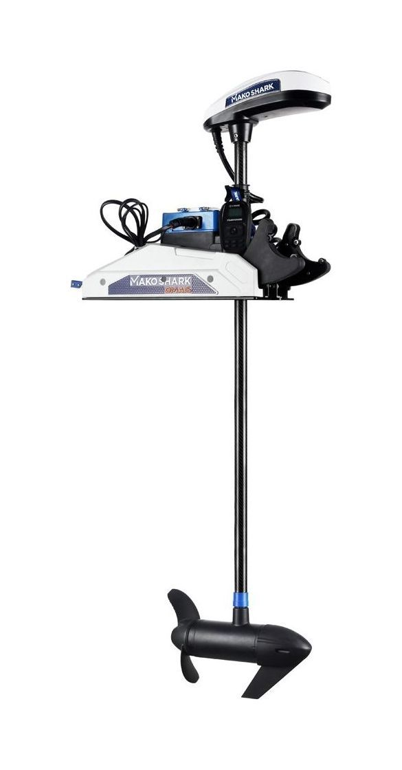 Купить Троллинговый электромотор MakoShark 55 lbs/137 см/12v/GPS (электроякорь), белый OMS150-54 7ft.ru в интернет магазине Семь Футов
