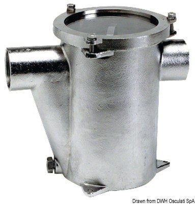 Купить Водяной фильтр патрубки - 1"1/4 AISI 316 RINA для системы охлаждения мотора, Osculati 17.653.04 7ft.ru в интернет магазине Семь Футов