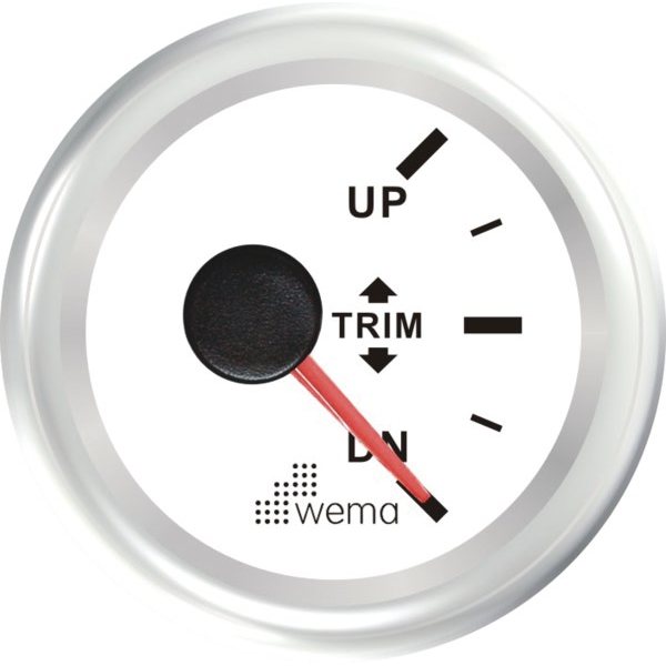 Индикатор положения транцевых плит белый Wema Trim 0 - 180 Ом 12/24 В