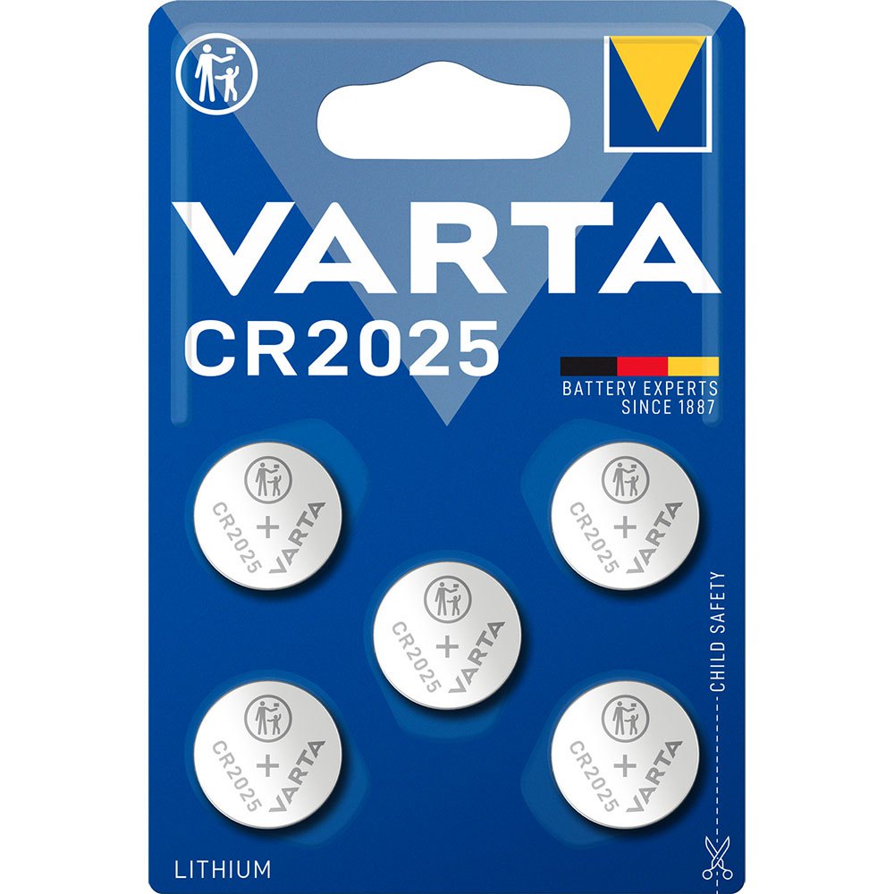 Varta 38480 CR2025 Кнопка Батарея 5 единицы Серебристый Silver