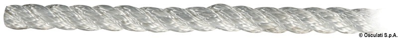 Купить Трехпряндный крученый трос из белого полиэфира 100 м диаметр 16 мм, Osculati 06.440.16 7ft.ru в интернет магазине Семь Футов
