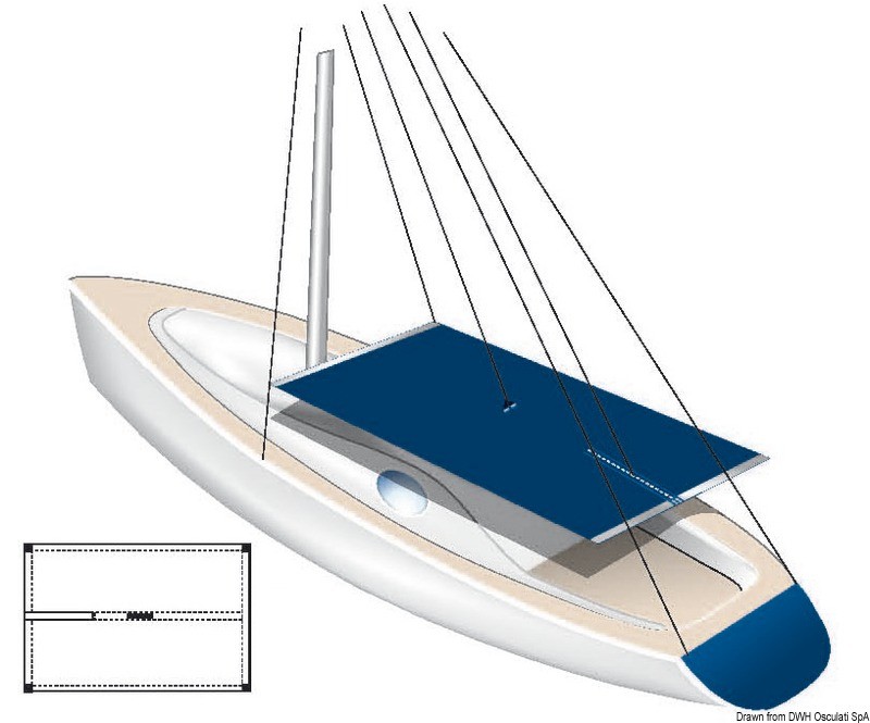 Купить Tessilmare waterproof awning 255x240 cm, 46.898.01 7ft.ru в интернет магазине Семь Футов