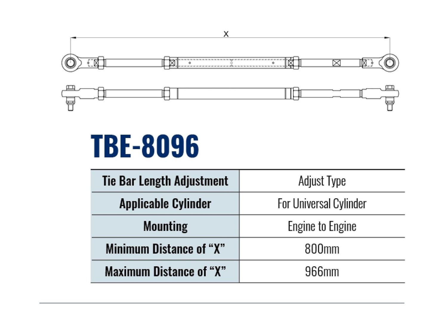 Купить Тяга рулевая для соединения 2 моторов TBE-8096 (800-966 мм), Sea First TBE8096 7ft.ru в интернет магазине Семь Футов