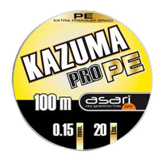 Asari LAKP10010 Kazuma Pro PE 100 M Линия Серый  Grey 0.100 mm 