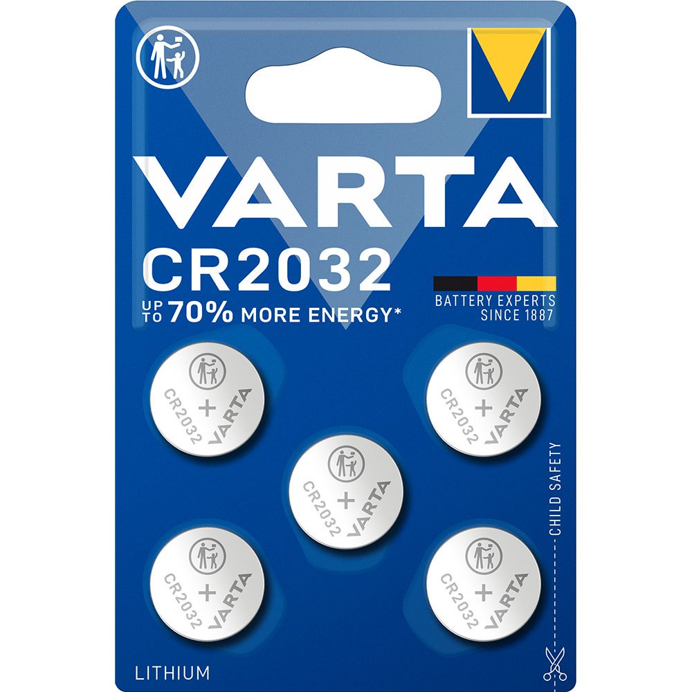 Varta 38478 CR2032 Кнопка Батарея 5 единицы Серебристый Silver