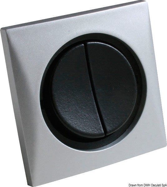 Купить Double switch 10 A matt nickel/black, 14.486.08 7ft.ru в интернет магазине Семь Футов