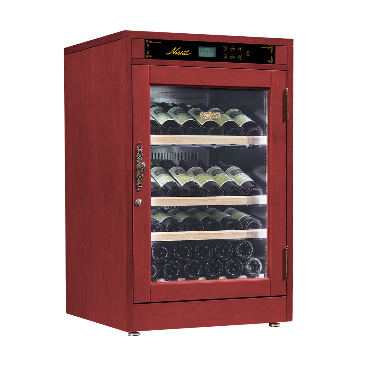 Винный шкаф однозонный отдельностоящий Libhof Noblest NP-43 Red Wine 640х610х1020мм на 43 бутылки из американского дуба 