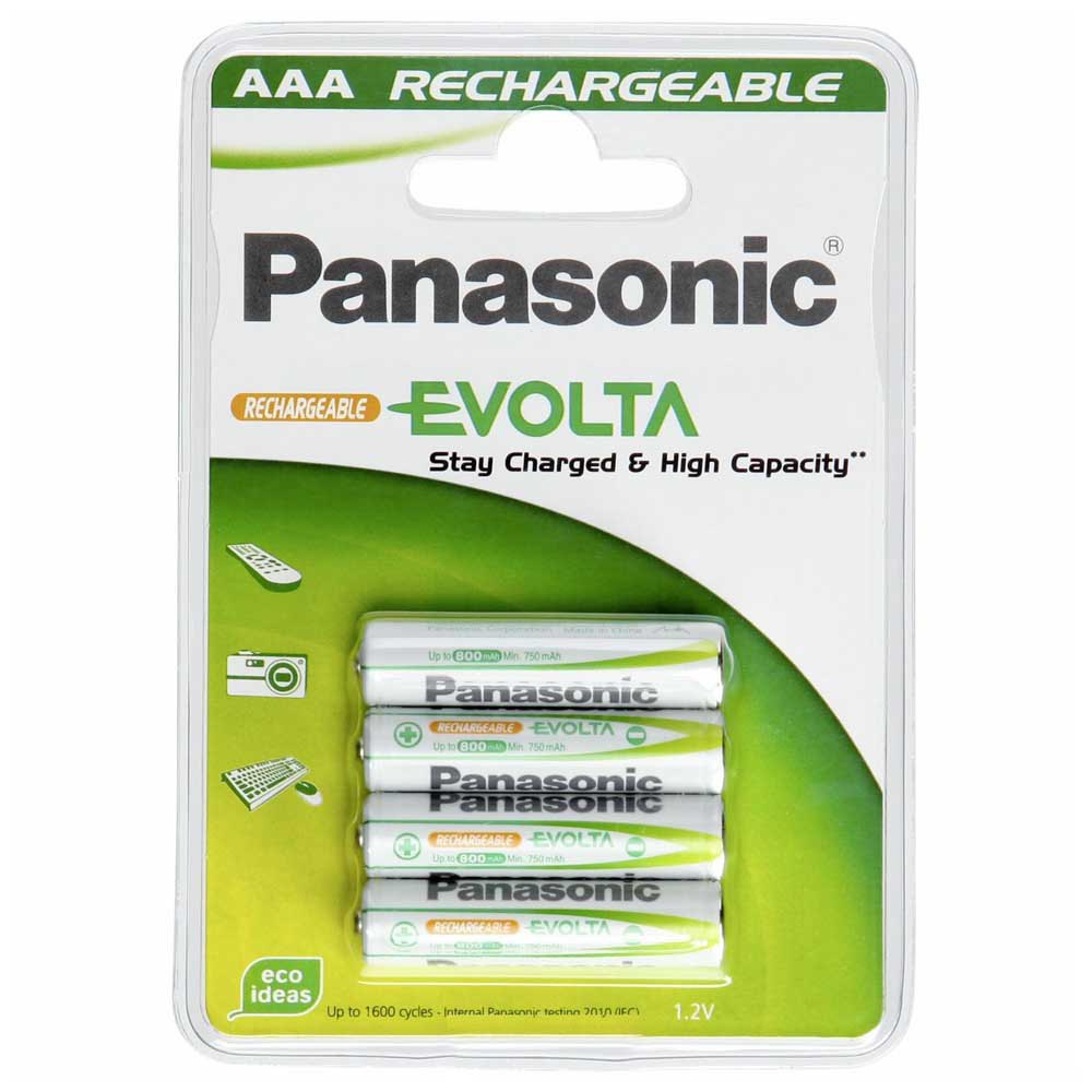 Panasonic P03E/4B AAA Аккумуляторная Evolta 4 единицы Белая White