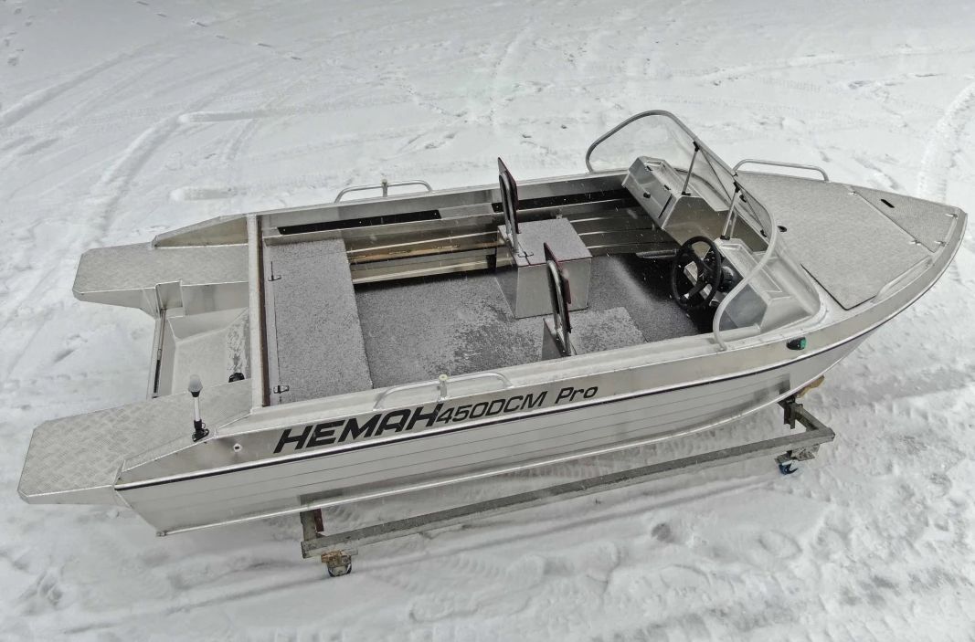 Купить Моторная лодка, Неман 450 DCM PRO, зелёно-серая NEM450DCM-PRO_g-gr 7ft.ru в интернет магазине Семь Футов