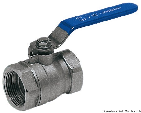 Купить Ball valve chromed brass 11/4, Osculati 17.228.05 7ft.ru в интернет магазине Семь Футов