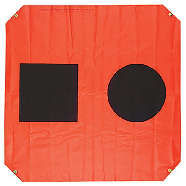 Orion safety products 191-925 Флаг бедствия Красный Orange / Black